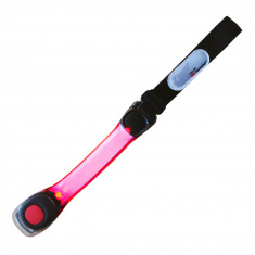 Páska na ruku s LED světlem ČERVENÁ